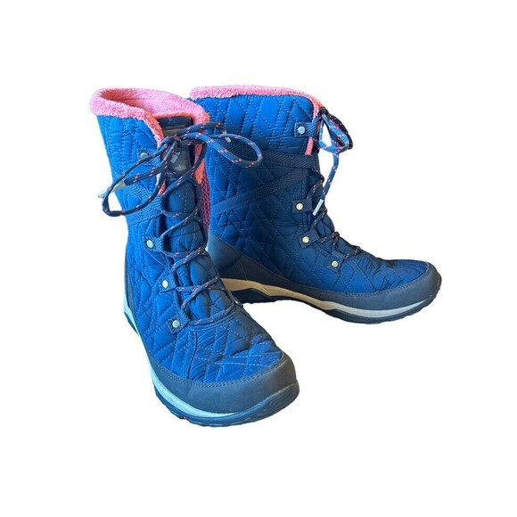 Columbia Women's 8 Clayton Cliffs Waterproof Techlite Winter Boots Navy - Picture 1 of 7